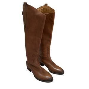 Sam Edelman Penny Riding Boots Whiskey Leather Women Size 6 M